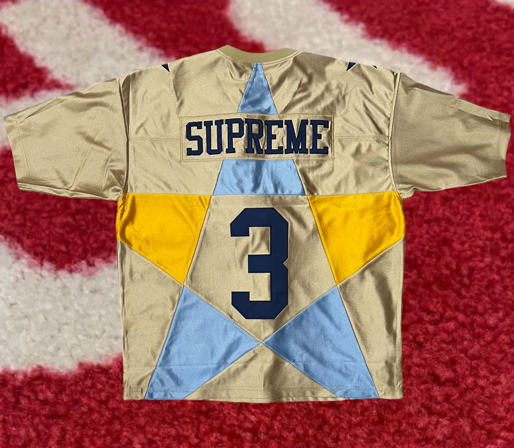 Supreme Star Football Jersey Gold FW24 – UniqueHype