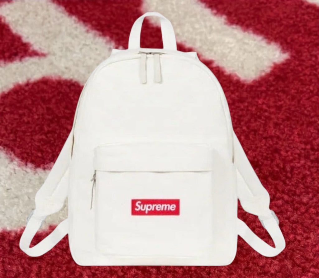 Supreme Fw20 Backpack Supreme Canvas Backpack White FW20 – UniqueHype