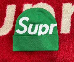 Supreme Big Logo Beanie Green FW23