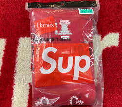 Supreme Hanes Tee (2 Pack) Bandana Red