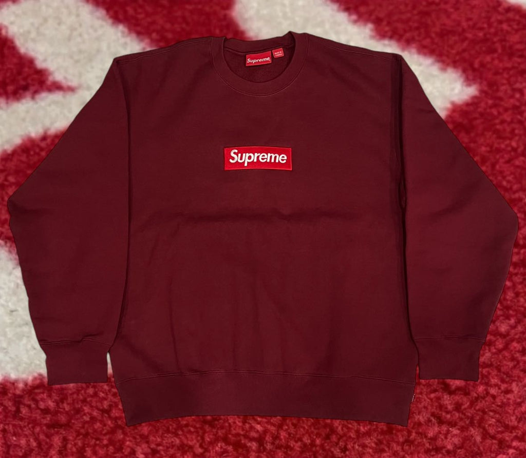トップス Supreme Contrast Crewneck box log Supreme Contrast Crewneck (SS18) - $148