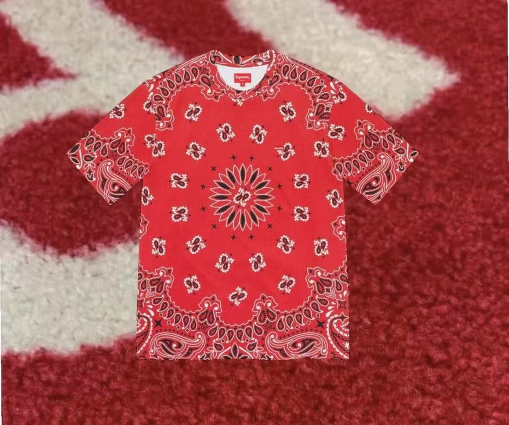 Supreme Small Box Tee Red Bandana SS21 – UniqueHype