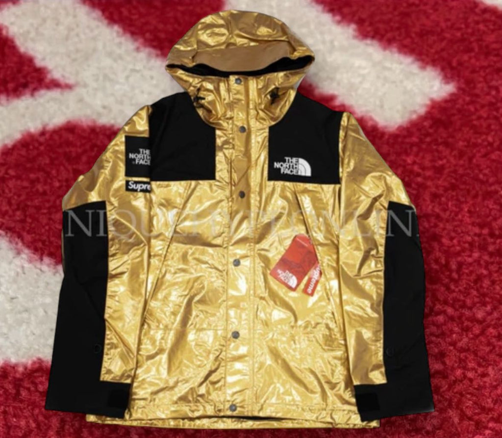 Supreme The North Face Metallic Mountain Parka SS18 Gold – UniqueHype
