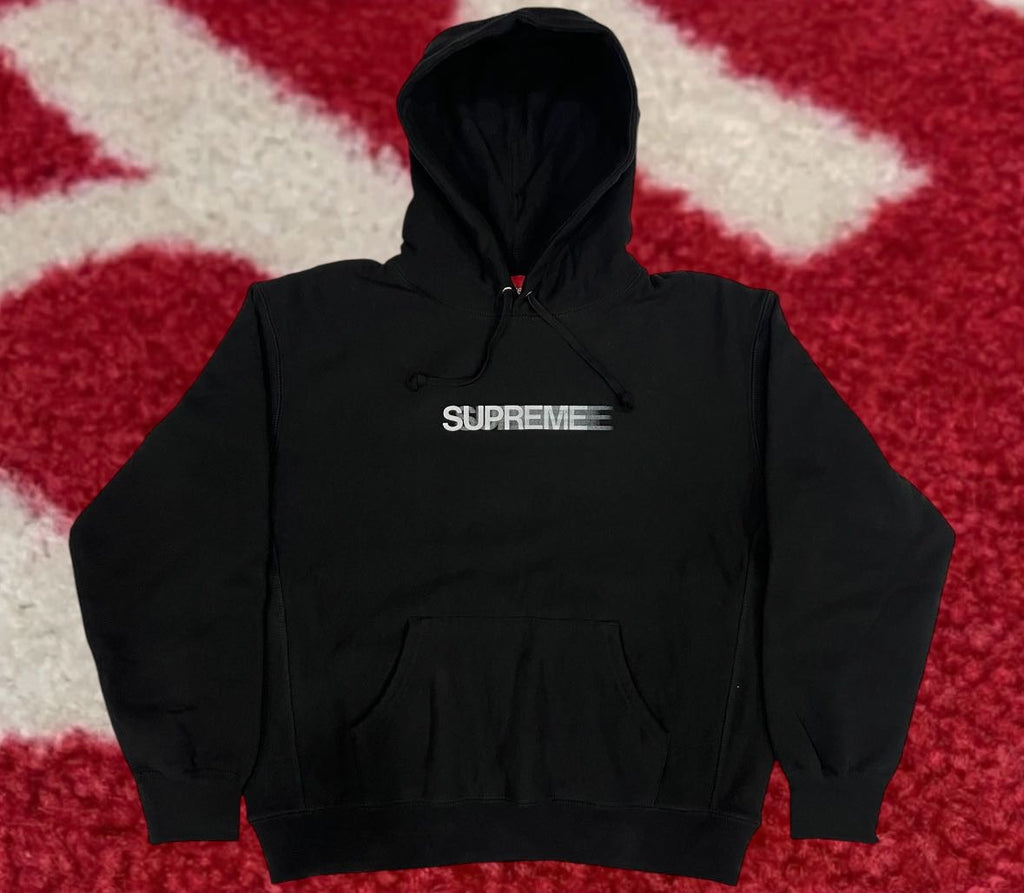 Supreme Motion Logo Hooded Sweatshirt Black SS23 – UniqueHype