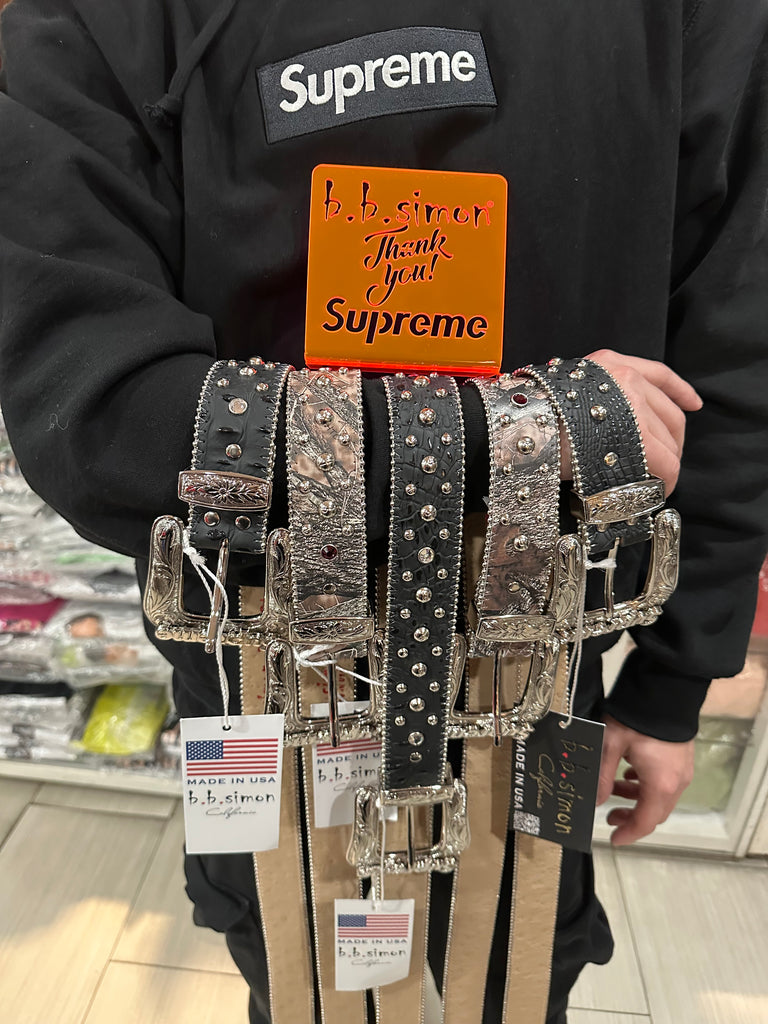 Supreme b.b. Simon Studded Ranger Belt Camo FW24 – UniqueHype