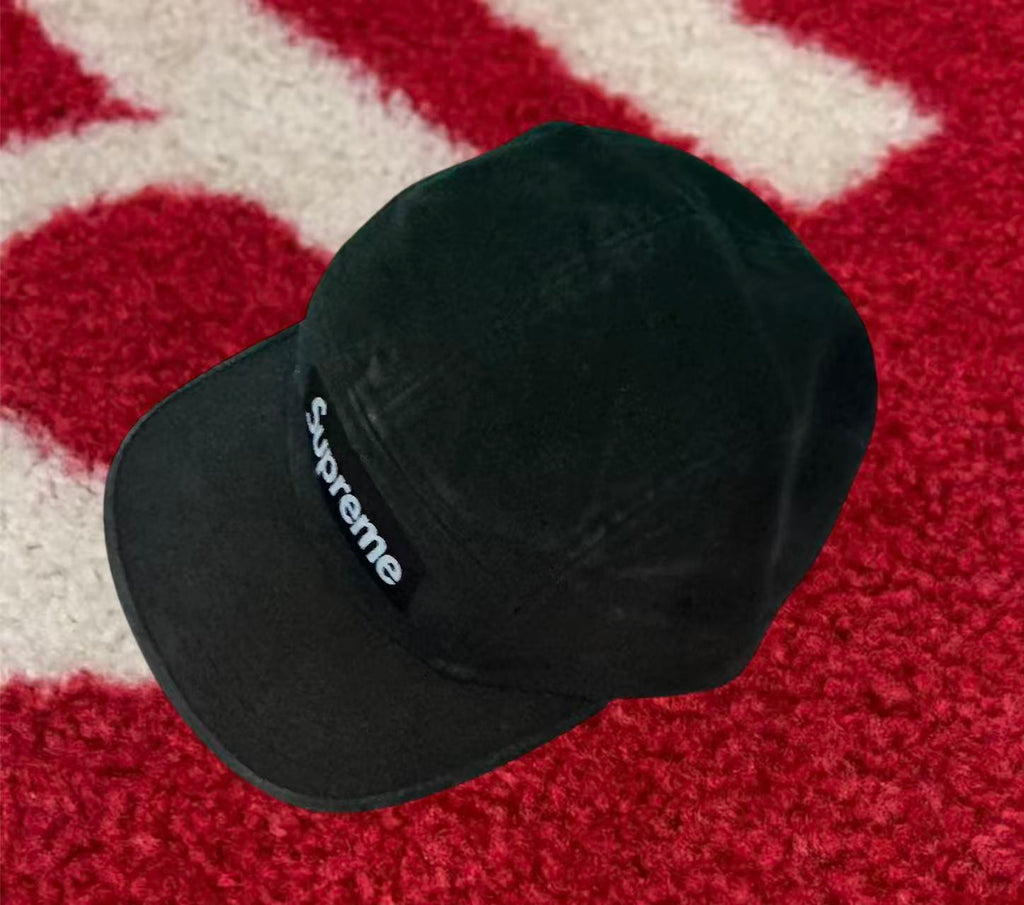 帽子 Supreme 2-Tone Moleskin Camp Cap Black Supreme 2-Tone Moleskin Camp Cap 