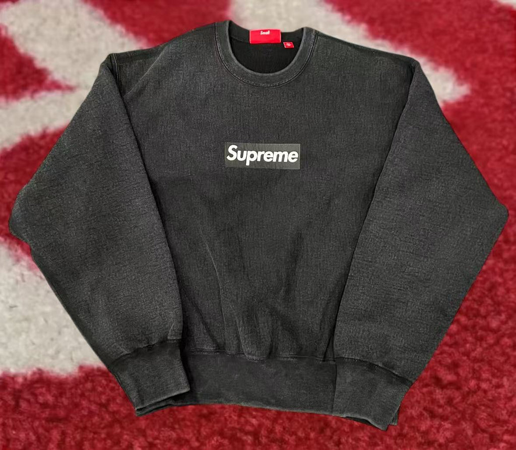 トップス Supreme Cutout Box Logo Crewneck Black M Supreme Box Logo / Cut-out Logo Crewneck Black - Strict Standards