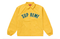 Supreme Arc Logo Denim Coaches Jacket Yellow SS24