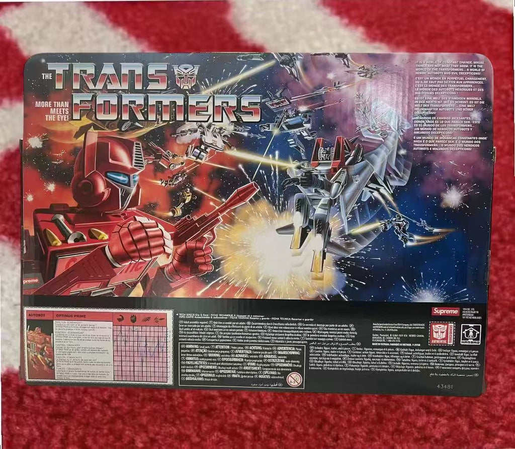Supreme Transformers G1 Optimus Prime Figure Red SS25 – UniqueHype