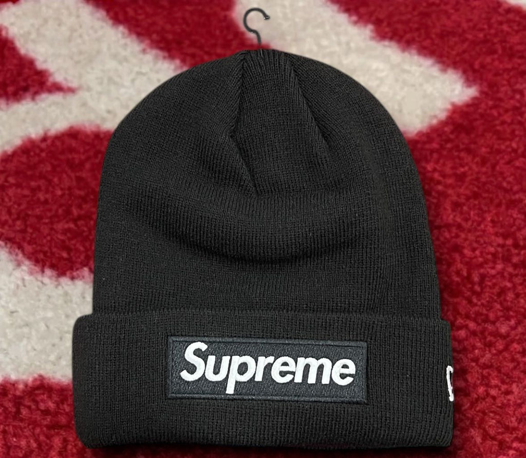Supreme New Era Box Logo Beanie Black FW24 – UniqueHype