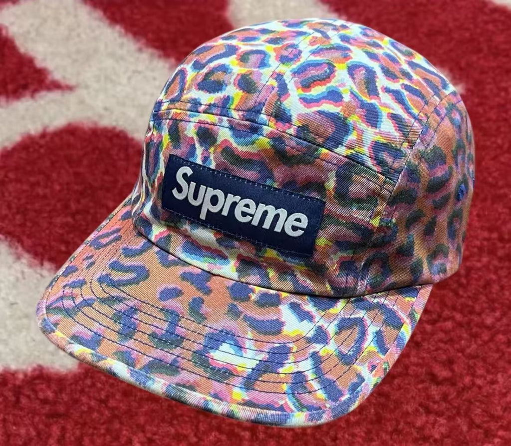 帽子 Supreme washed twill camp cap leopard Brand New) Genuine Supreme Washed Chino Twill Camp Cap