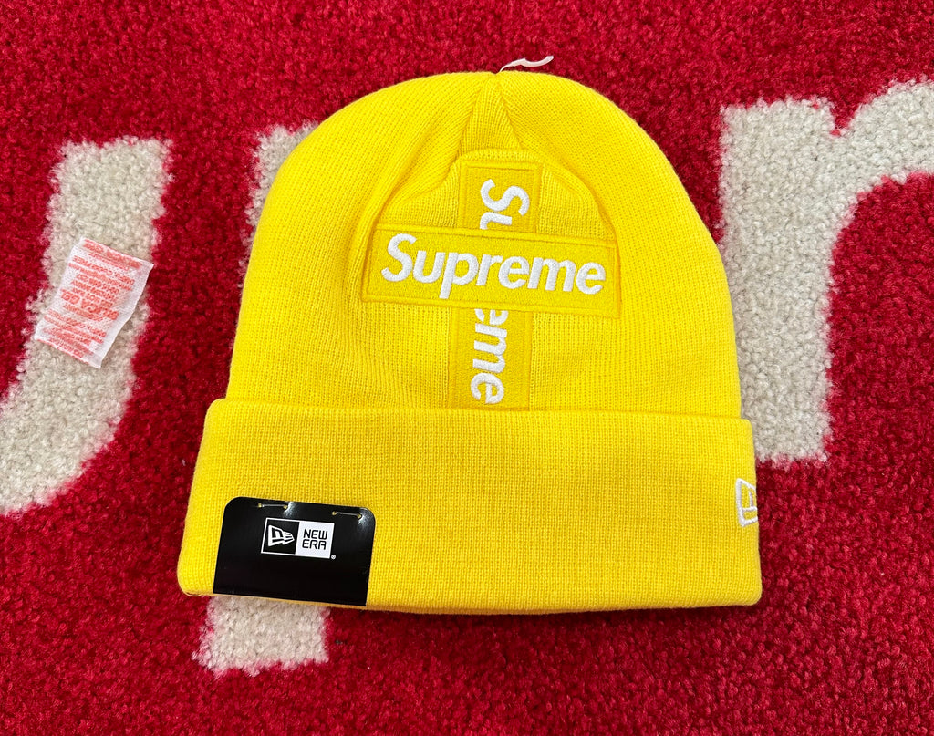 Supreme New Era Cross Box Logo Beanie (FW20) - $38