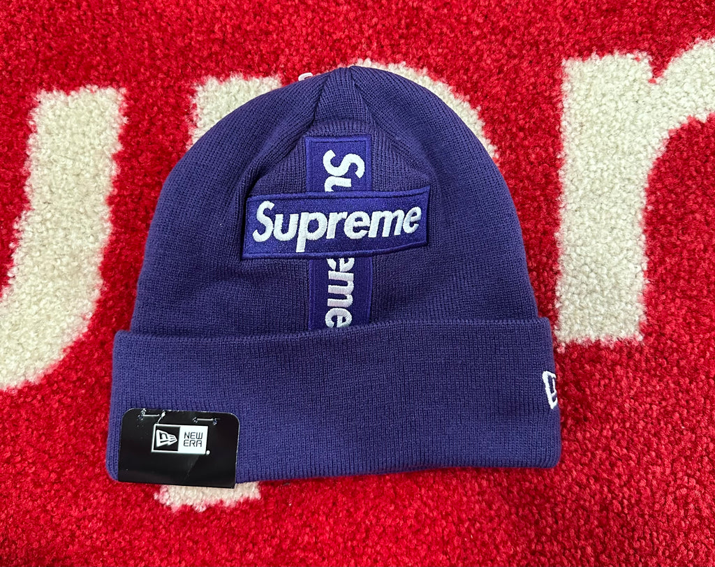 Supreme New Era Cross Box Logo Beanie Purple FW20 – UniqueHype