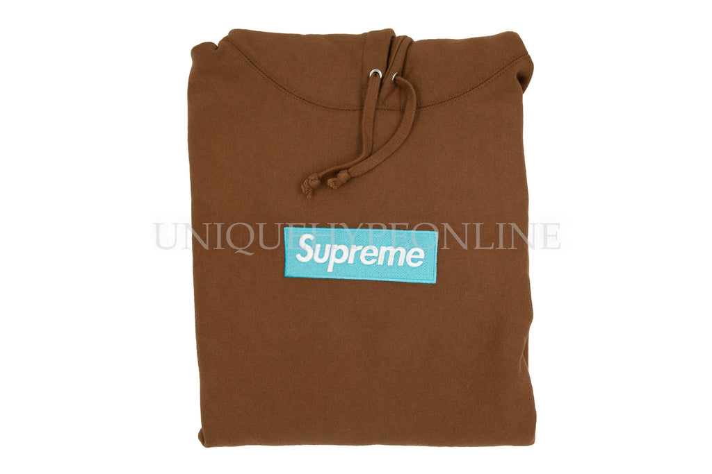 Supreme FW17 box logo hooded sweatshirt in Rust color - Medium