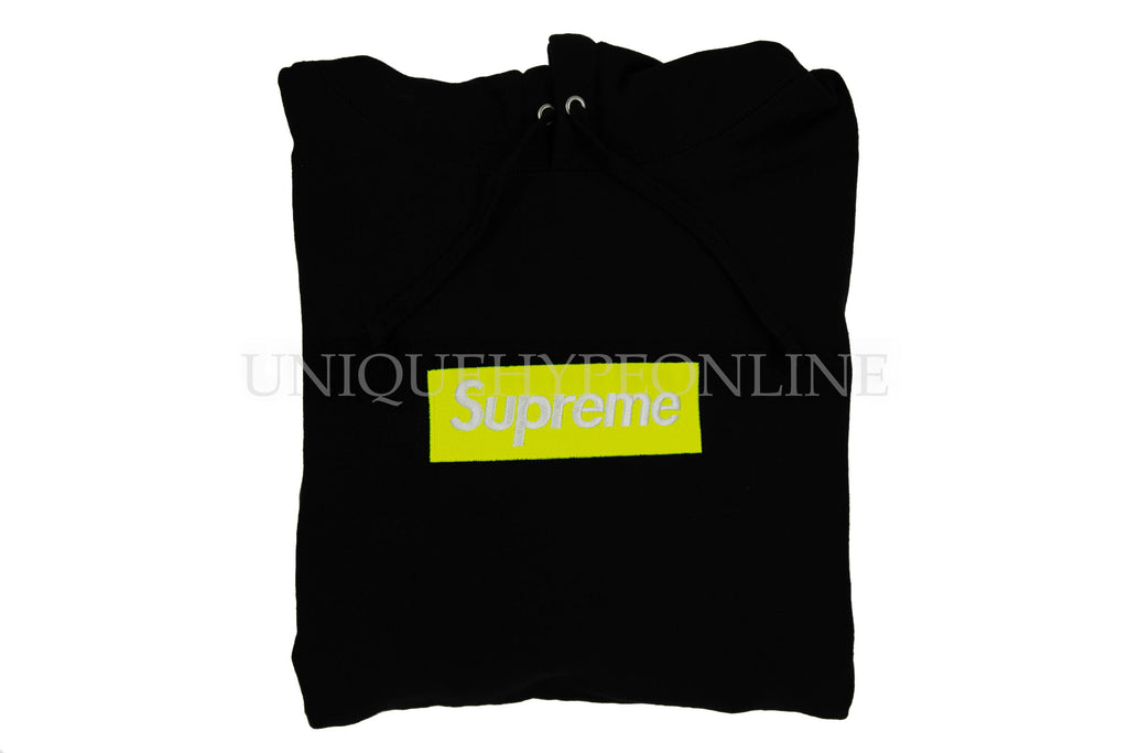 Supreme box logo sales hoodie black yellow