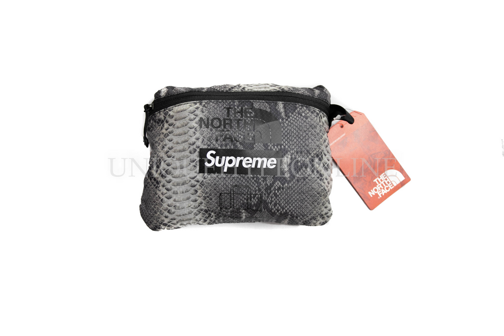 Supreme x The North Face Snakeskin Flyweight Duffle Bag Black