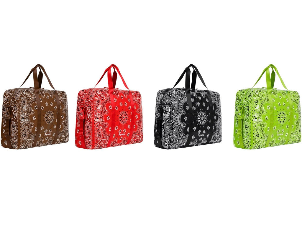 Supreme Bandana Tarp Large Duffle Bag SS21 UniqueHype