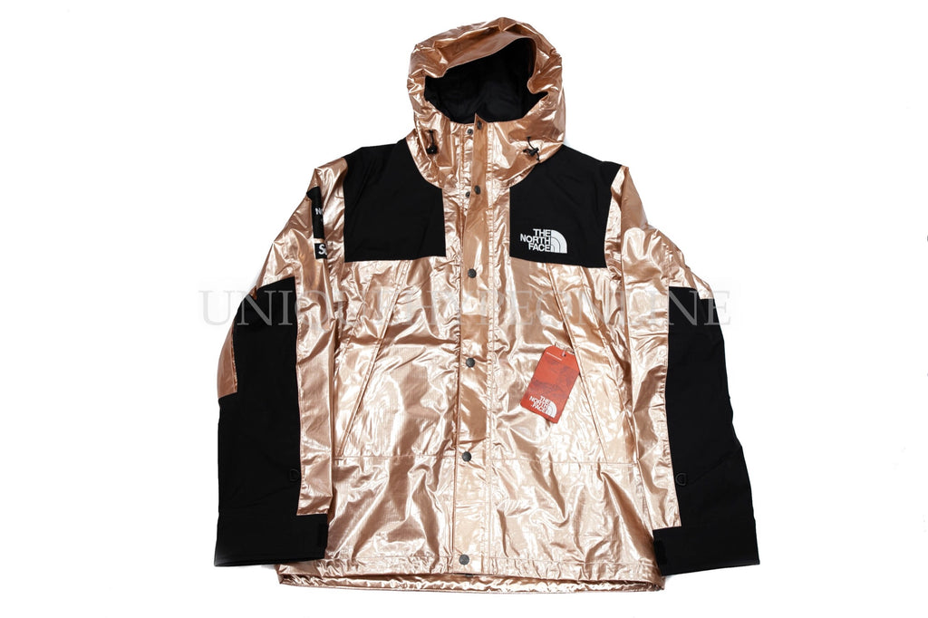 Supreme Mens x The North Face Metallic Mountain Parka Gold Size Large Ss18