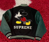 Supreme Number (N)ine Mickey Varsity Jacket Black FW25