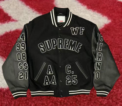 Supreme Praises Varsity Black SS25 PREORDER