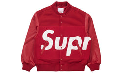 Supreme Big Logo Chenille Varsity Jacket Red SS24