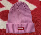 Supreme Overdye Beanie Pink SS25