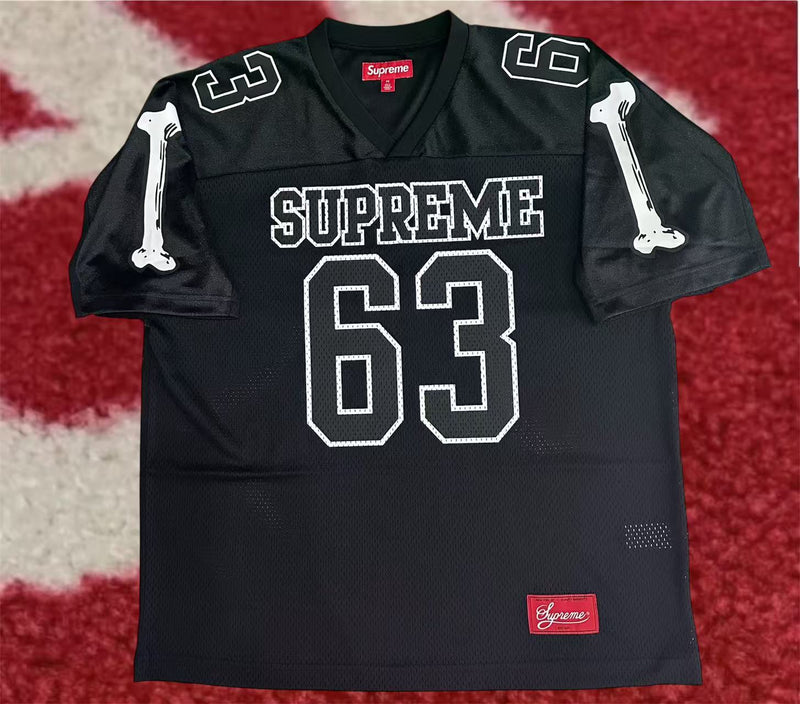 Supreme Bones Football Jersey Black FW25 – UniqueHype