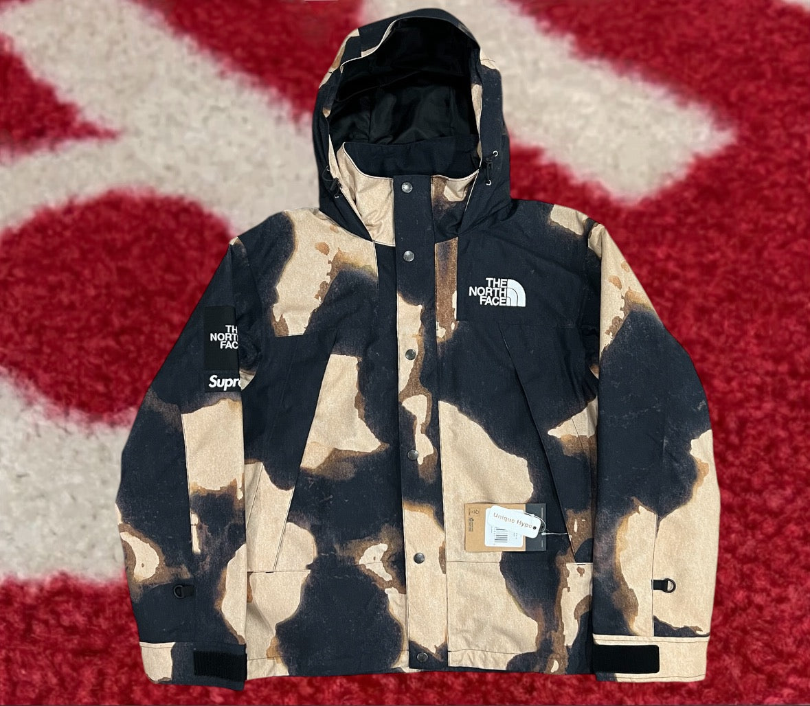 マウンテンパーカー Supreme The North Face Bleached Mountain Jacket Supreme The North Face Bleached Denim Print Mountain Jacket