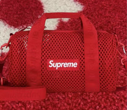 Supreme Mesh Mini Duffle Bag Red SS25