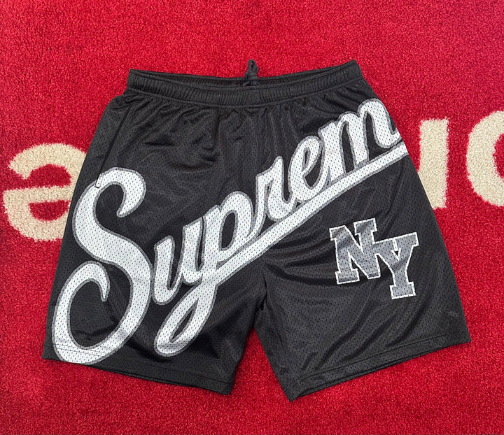 Supreme Big Script Mesh Short Black SS24 – UniqueHype