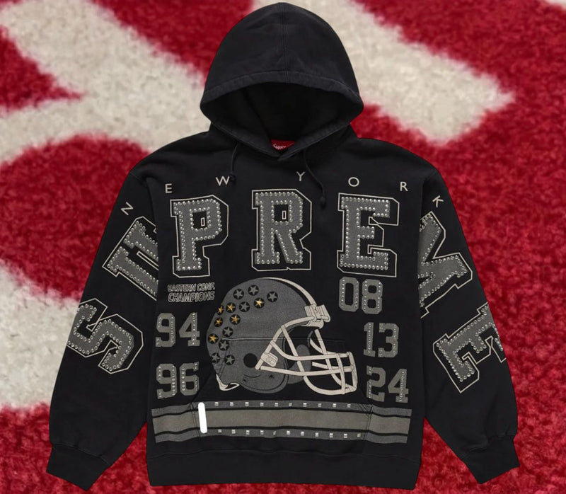 Supreme Champions Studded Hooded Sweatshirt Black FW24 – UniqueHype