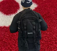 Supreme Logo Backpack Black SS26