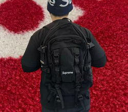 Supreme Logo Backpack Black SS26