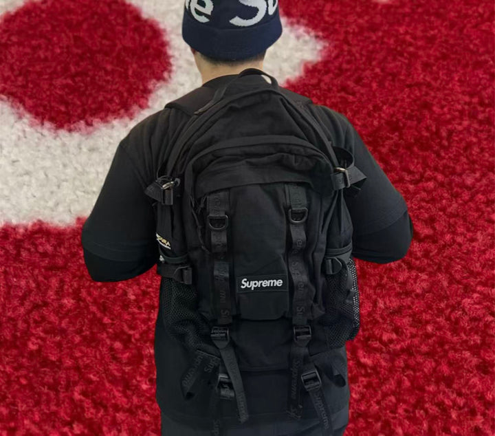 Supreme Logo Backpack Black SS26