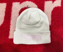 Supreme Box Logo Beanie Light Green FW23