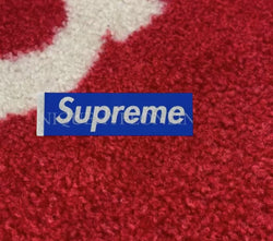 Supreme Glitter Box Logo Sticker Blue (Single)