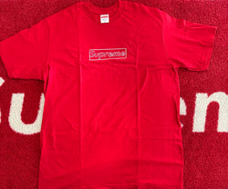 Supreme Kaws Chalk Box Logo T-shirt SS21 Red