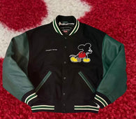 Supreme Number (N)ine Mickey Varsity Jacket Black FW25