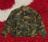 Supreme Jacquard Logos Denim Trucker Jacket Camo FW25