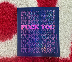 Supreme Fuck You Sticker Black