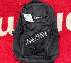 Supreme Logo Backpack Black FW23