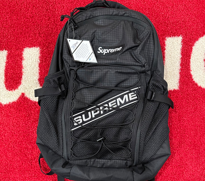 Supreme Logo Backpack Black FW23 – UniqueHype Supreme Logo Backpack Black FW23 – UniqueHype