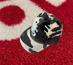 Supreme Pigment Coated S Logo 6-Panel Snow Camo FW25