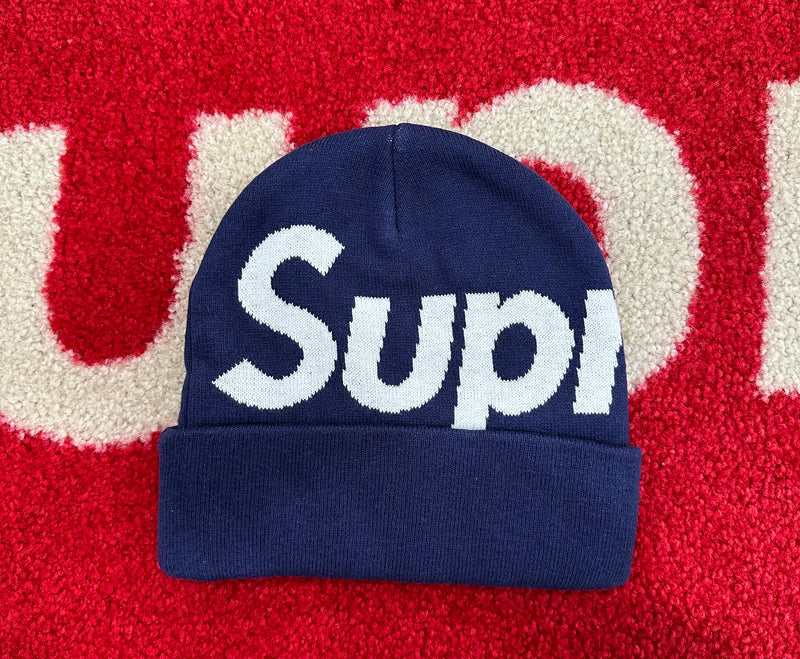 Supreme Big Logo Beanie Navy FW23 – UniqueHype