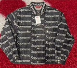 Supreme Jacquard Logos Denim Trucker Jacket FW25