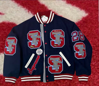 Supreme Drill Team Varsity Jacket Navy FW25