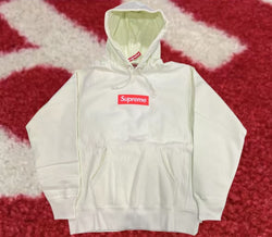 Supreme Box Logo Hooded Sweatshirt FW17 Pale Lime
