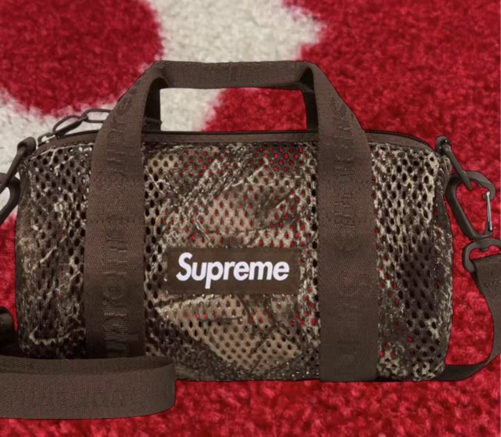 Supreme Mesh Mini Duffle Bag TrueTimber Kanati Camo SS25