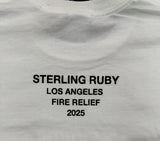 Supreme Los Angeles Fire Relief Box Logo Tee White SS25