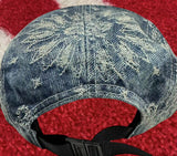 Supreme Bandana Jacquard Denim Camp Cap Blue SS25